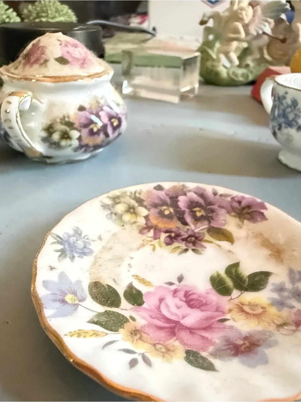 Royal Cotswolds Floral Tea Trio – Vintage English‑Style Porcelain